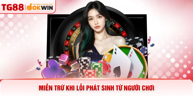 Miễn trừ khi lỗi phát sinh từ người chơi